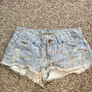 Floral billabong shorts